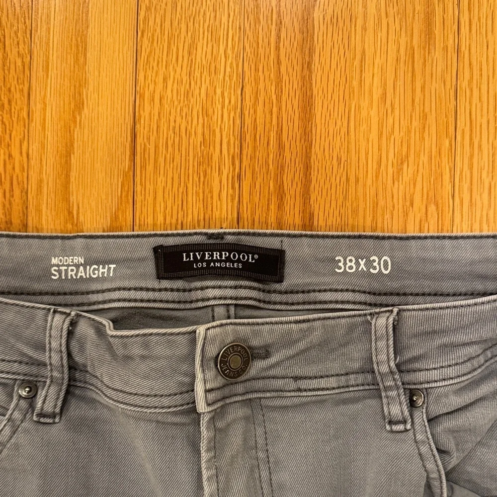 Liverpool Men's Charcoal Slim Jeans